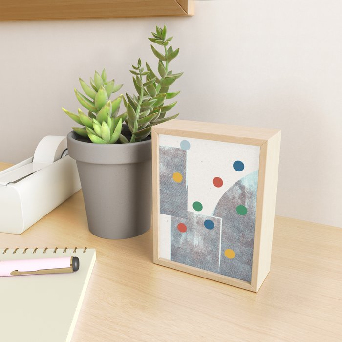 Retro Dots No.2 Mini Art Print Gallery Image 2