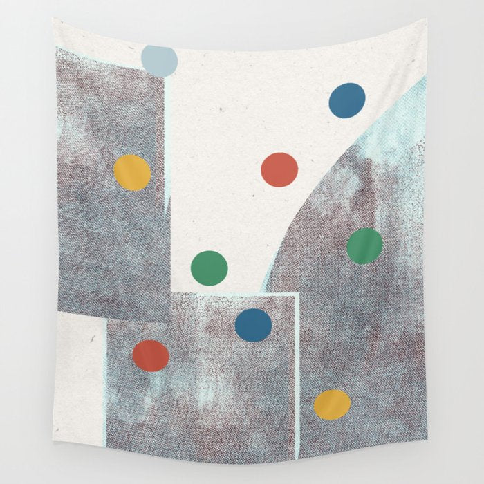 Retro Dots No.2 Wall Tapestry Gallery Image 4