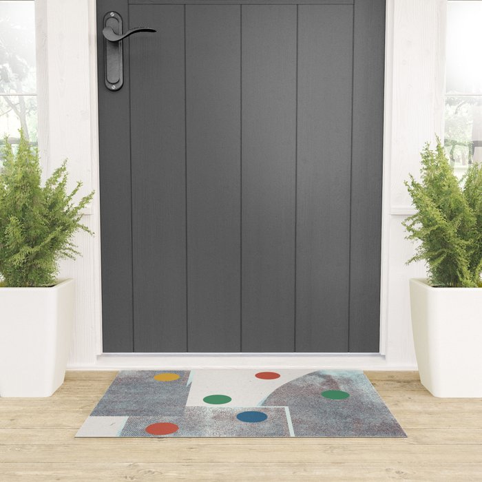 Retro Dots No.2 Welcome Mat Gallery Image 3