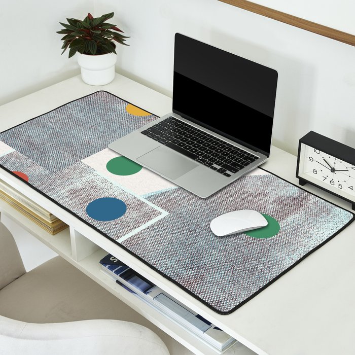 Retro Dots No.2 Desk Mat Gallery Image 2