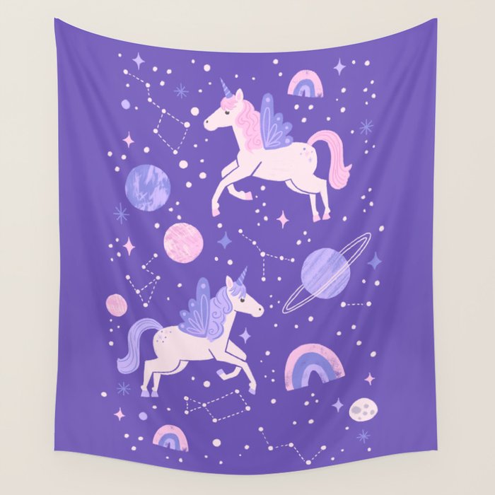 Space Unicorns Wall Tapestry Gallery Image 4