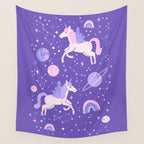 Space Unicorns Wall Tapestry Gallery Image 4