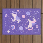 Space Unicorns Outdoor Rug Gallery Image 1