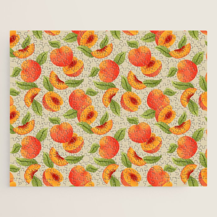 Peach Pattern - Amalfi Coast Cocktails Jigsaw Puzzle Gallery Image 1