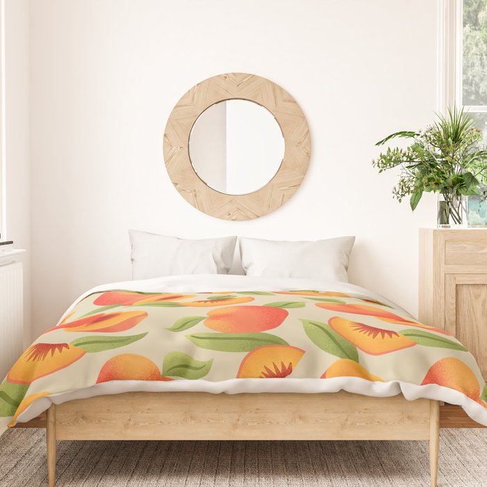 Peach Pattern - Amalfi Coast Cocktails Duvet Cover Gallery Image 3