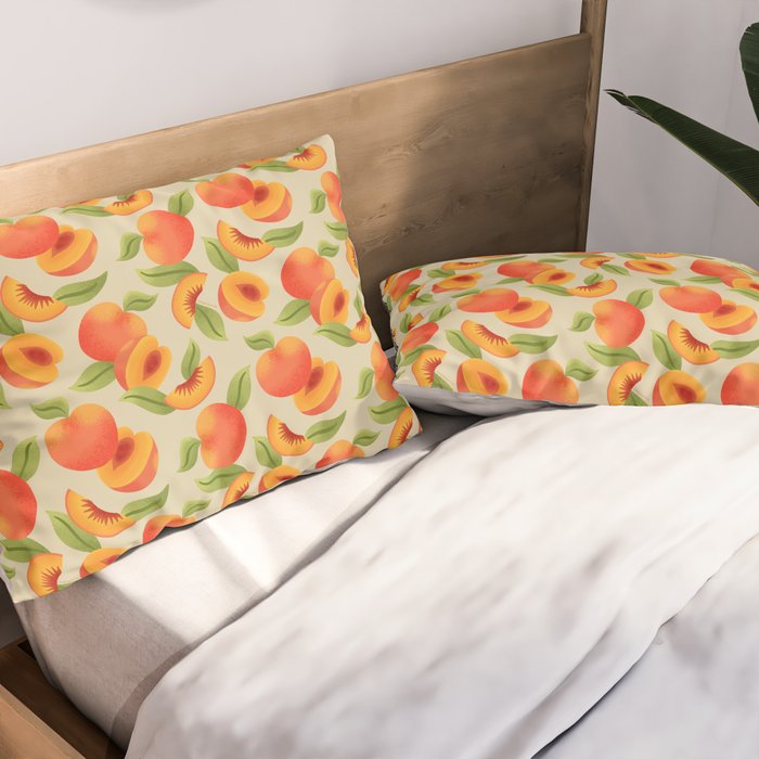Peach Pattern - Amalfi Coast Cocktails Pillow Sham Gallery Image 2
