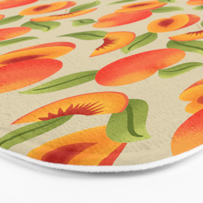 Peach Pattern - Amalfi Coast Cocktails Bath Mat Gallery Image 3