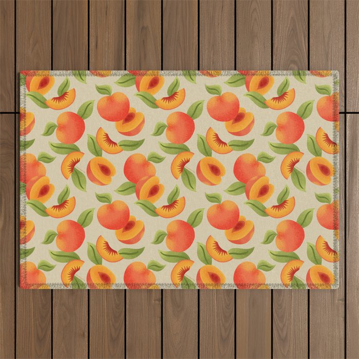 Peach Pattern - Amalfi Coast Cocktails Outdoor Rug Gallery Image 1