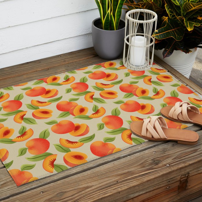 Peach Pattern - Amalfi Coast Cocktails Outdoor Rug Gallery Image 2