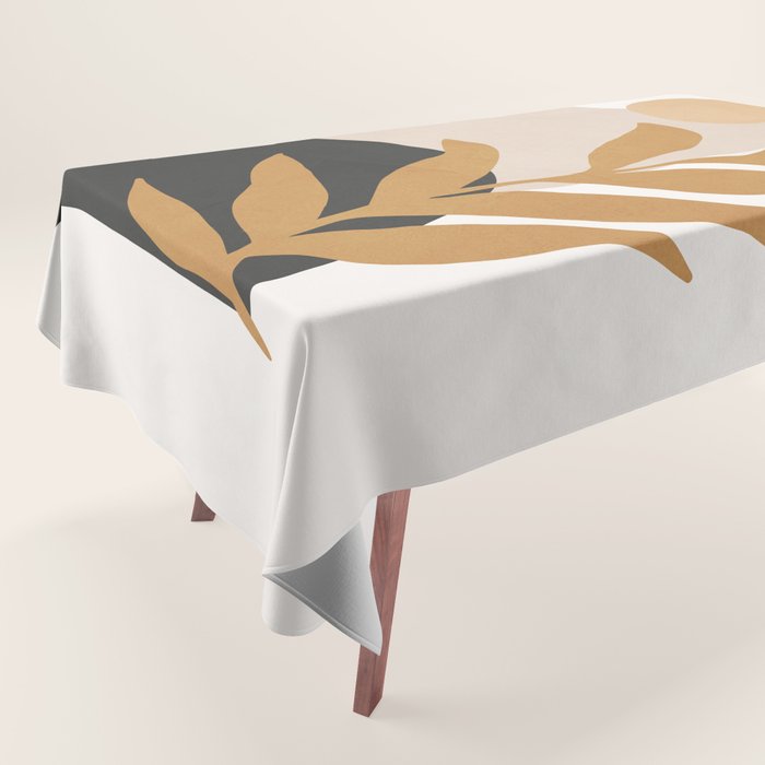 Abstract Art /Minimal Plant 11 Tablecloth Gallery Image 1
