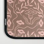 Dreamy Victorian Flower Pattern on Mocha Mousse Laptop Sleeve Gallery Image 3