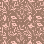 Dreamy Victorian Flower Pattern on Mocha Mousse Coffee Mug Gallery Image 2