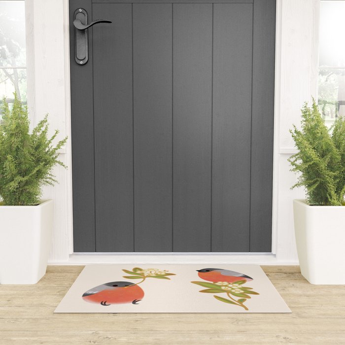 Eurasian bullfinch Welcome Mat Gallery Image 3