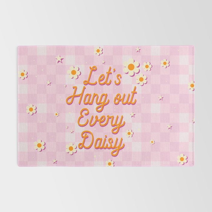 Let's Hang Out Every Daisy - Plant Puns Rug Gallery Image 2