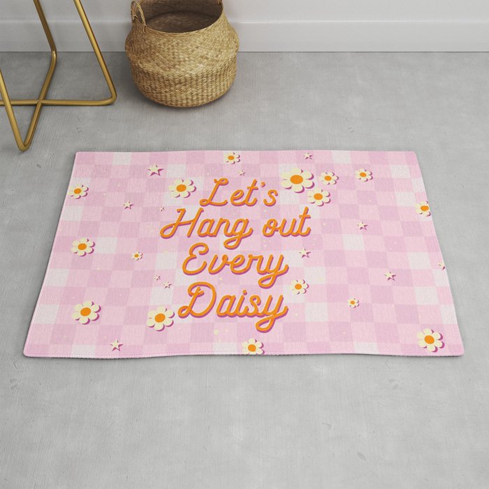Let's Hang Out Every Daisy - Plant Puns Rug Gallery Image 1