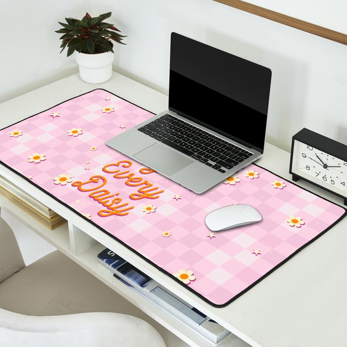 Let's Hang Out Every Daisy - Plant Puns Desk Mat Gallery Image 2