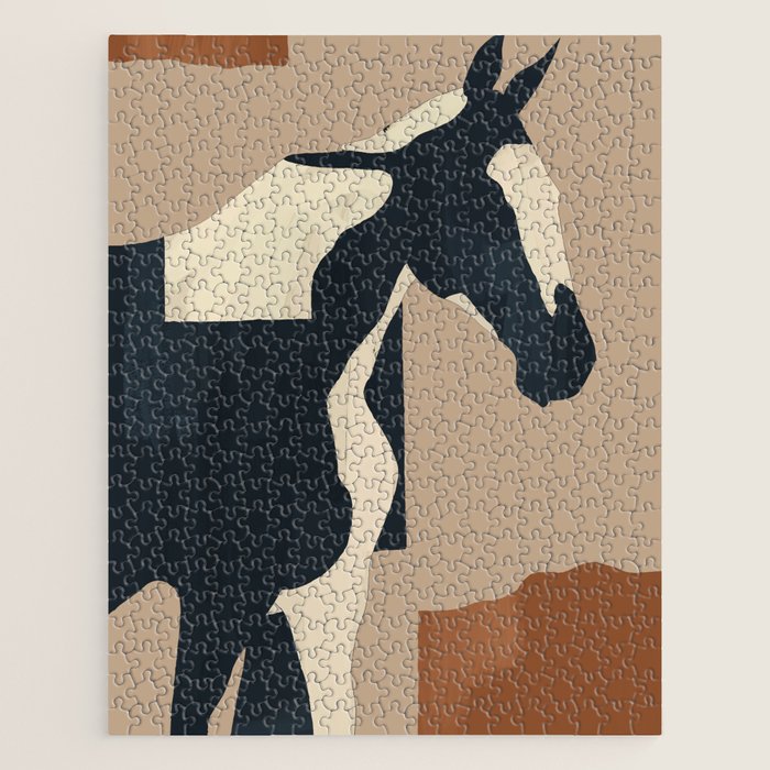 Abstract Minimal Horse 8 Jigsaw Puzzle Gallery Image 1