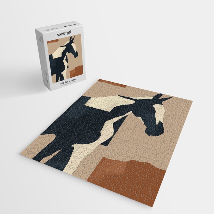 Abstract Minimal Horse 8 Jigsaw Puzzle Gallery Image 2