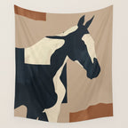 Abstract Minimal Horse 8 Wall Tapestry Gallery Image 4