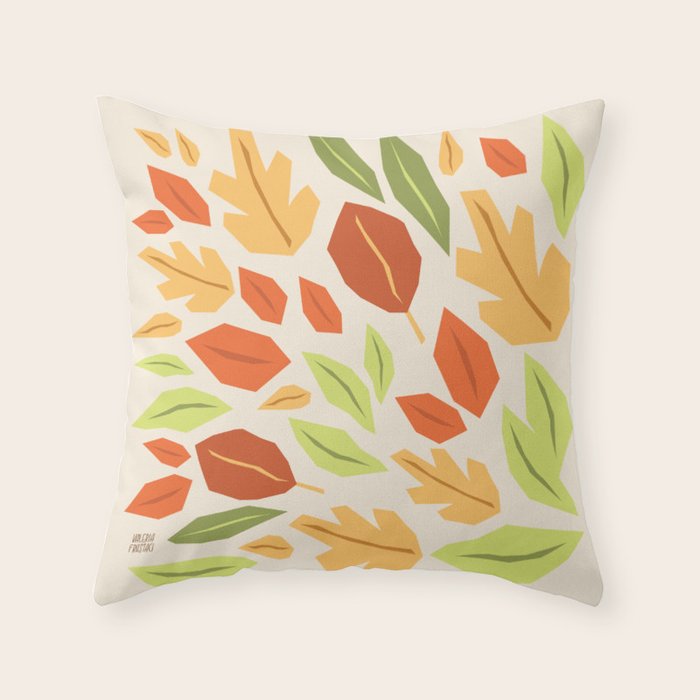 Autumn leaves Throw Pillow Gallery Image 6