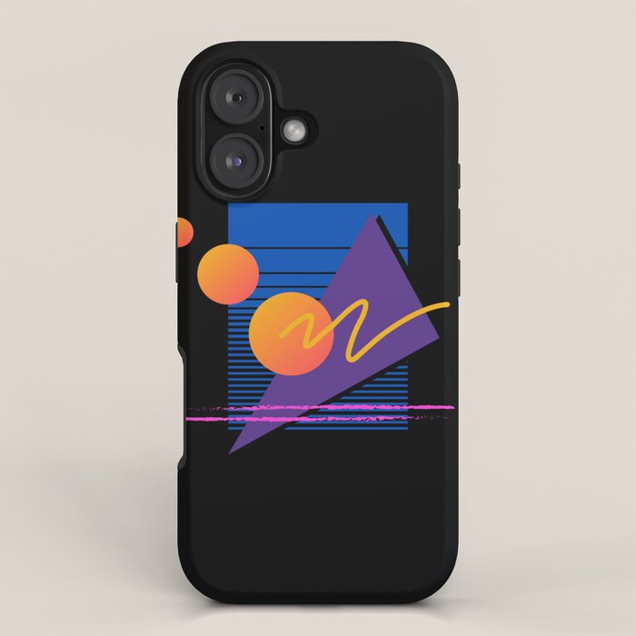 Memphis pattern 112 - 80s / 90s Retro iPhone Case Gallery Image 1