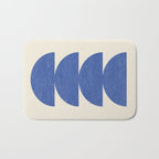 Half Circle 3 - Blue Bath Mat Gallery Image 1
