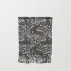 Celestial Cecropia - Black red & gold Wall Hanging Gallery Image 1