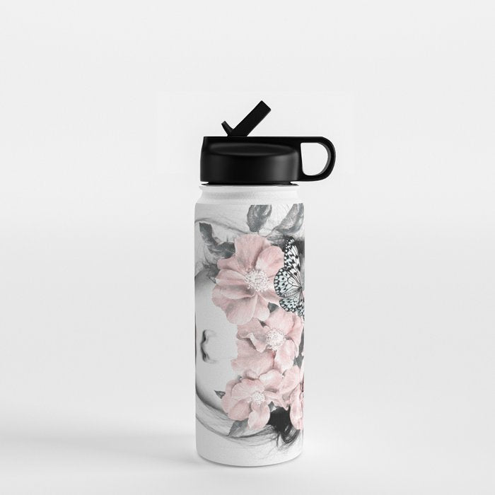 WOMAN WITH FLOWERS 10 Water Bottle Gallery Image 1