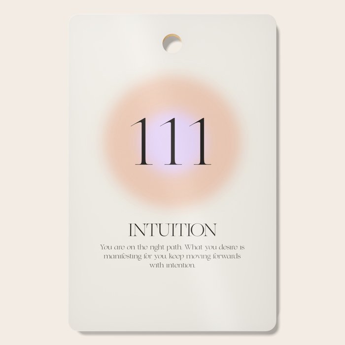 Angel Number 111 | Intuition Cutting Board Gallery Image 1