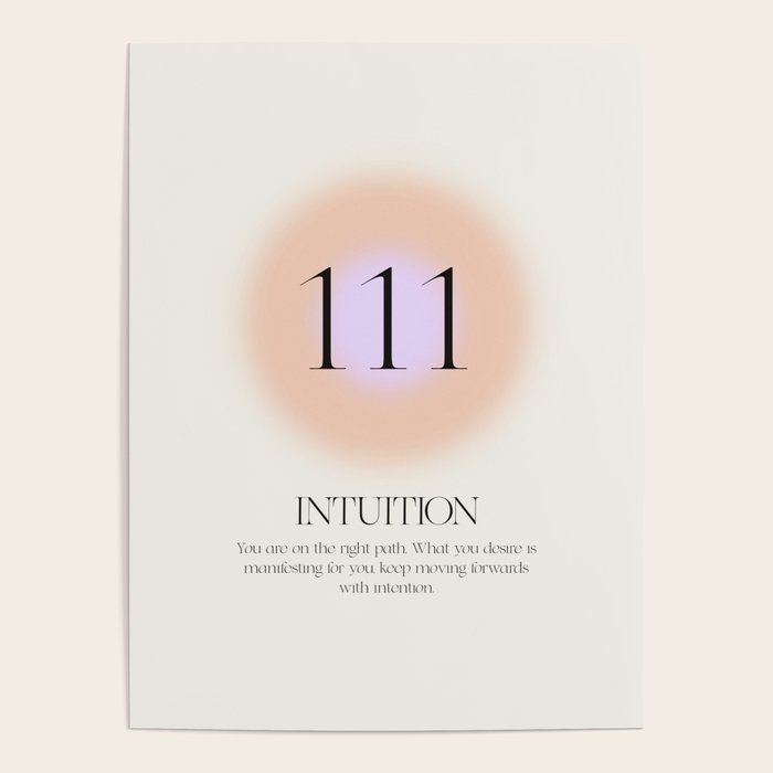 Angel Number 111 | Intuition Poster Gallery Image 4
