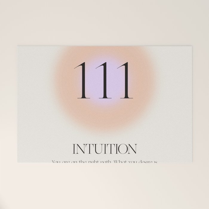Angel Number 111 | Intuition Welcome Mat Gallery Image 1