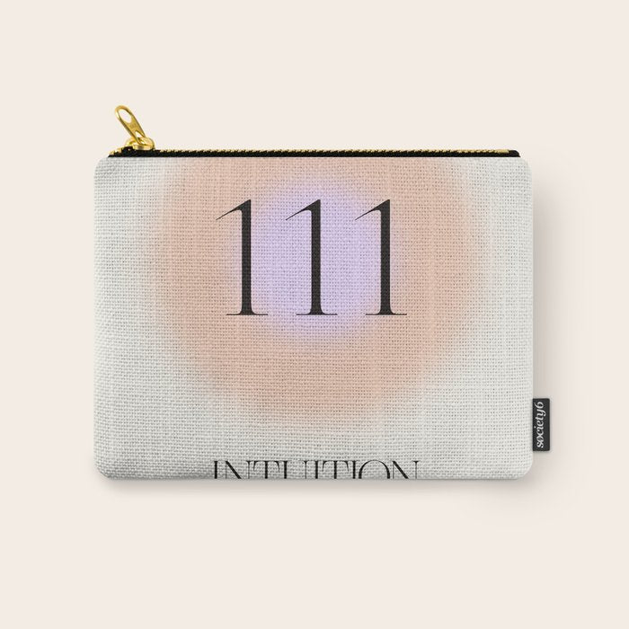 Angel Number 111 | Intuition Carry All Pouch Gallery Image 1