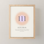Angel Number 111 | Intuition Mini Art Print Gallery Image 1