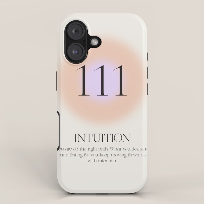 Angel Number 111 | Intuition iPhone Case Gallery Image 1