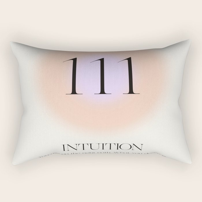 Angel Number 111 | Intuition Rectangular Pillow Gallery Image 2