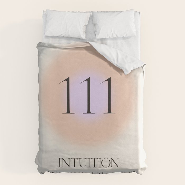 Angel Number 111 | Intuition Duvet Cover Gallery Image 1