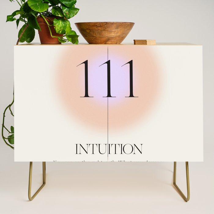 Angel Number 111 | Intuition Credenza Gallery Image 1