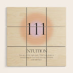 Angel Number 111 | Intuition Wood Wall Art Gallery Image 1