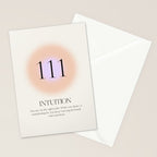 Angel Number 111 | Intuition Stationery Card Gallery Image 2