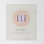 Angel Number 111 | Intuition Throw Blanket Gallery Image 2