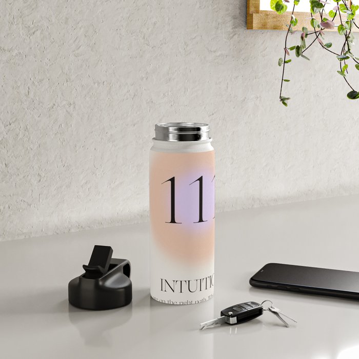 Angel Number 111 | Intuition Water Bottle Gallery Image 5