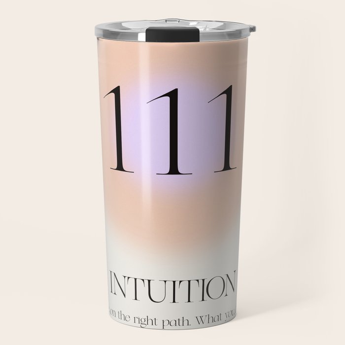 Angel Number 111 | Intuition Travel Mug Gallery Image 1