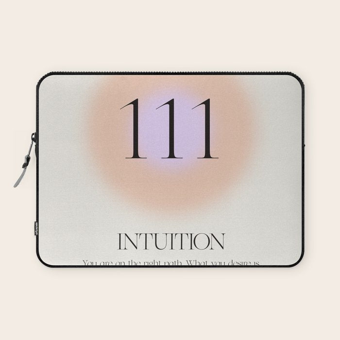 Angel Number 111 | Intuition Laptop Sleeve Gallery Image 1