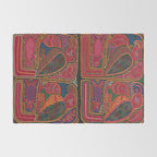 Birds and Fish Vintage Mola Textile Rug Gallery Image 2