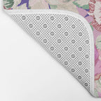 The lush garden in bloom P Bath Mat Gallery Image 2