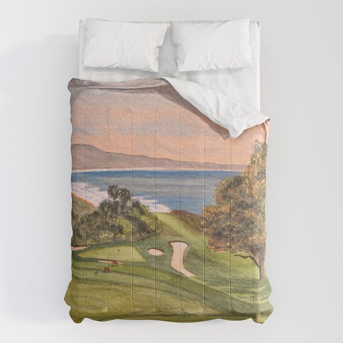 Torrey Pines South Golf Course Hole 6 Comforter Gallery Image 6