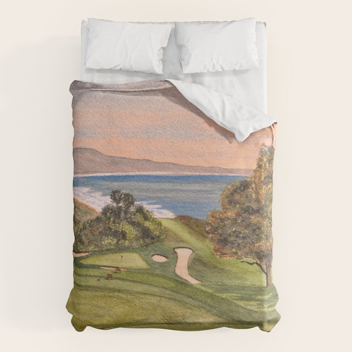 Torrey Pines South Golf Course Hole 6 Duvet Cover Gallery Image 1