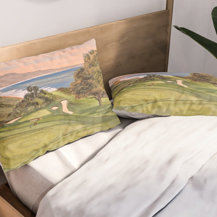Torrey Pines South Golf Course Hole 6 Pillow Sham Gallery Image 2