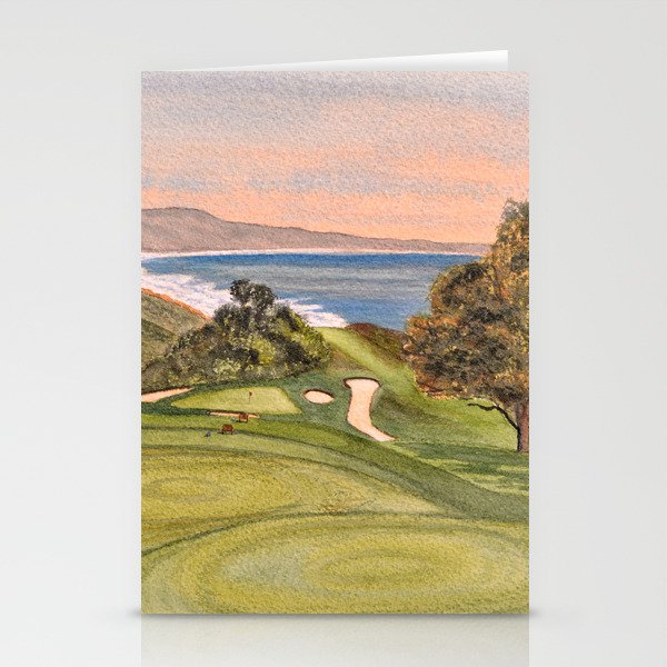 Torrey Pines South Golf Course Hole 6 Stationery Card Gallery Image 2