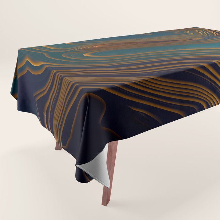 Peacock Ocean Tablecloth Gallery Image 1